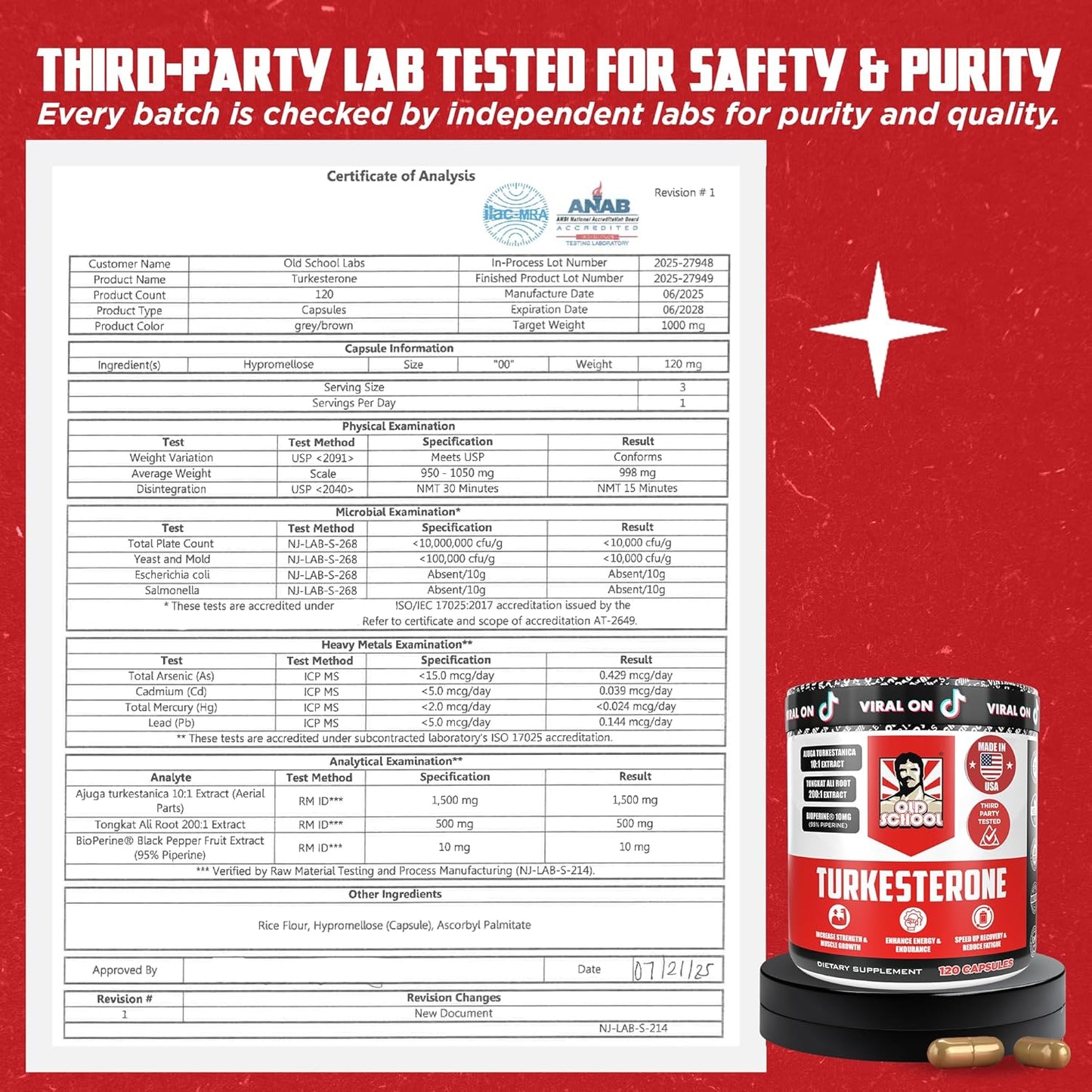 🔥Turkesterone + Tongkat Ali | Fuerza, Masa y Rendimiento Sexual NATURAL